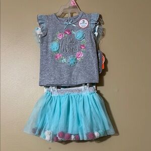 Wonder Nation Gray and Blue Kids Matching Set